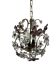 Vintage brass and glass flower pendant light