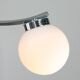 Lustre italien du milieu du siècle en chrome et opaline