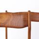 2 of 5 Vintage Danish Chairs 1960s - Walnut Chair Frame