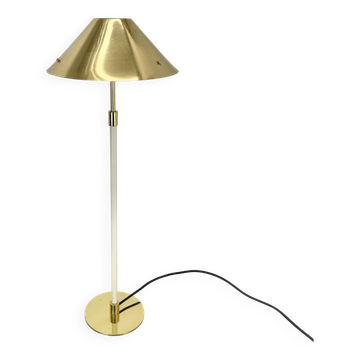 Grande lampe de table moderniste originale en laiton de 72 cm par ANTA Leuchten, Allemagne,