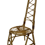 Chaise vintage en rotin Rohe Noordwolde