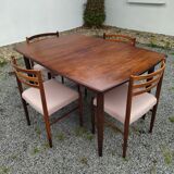 Table et chaises palissandre