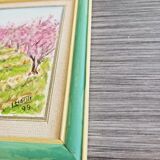 Painting signed oil on wood