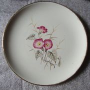 5 Assiettes à dessert Gien à décor " Liseron "