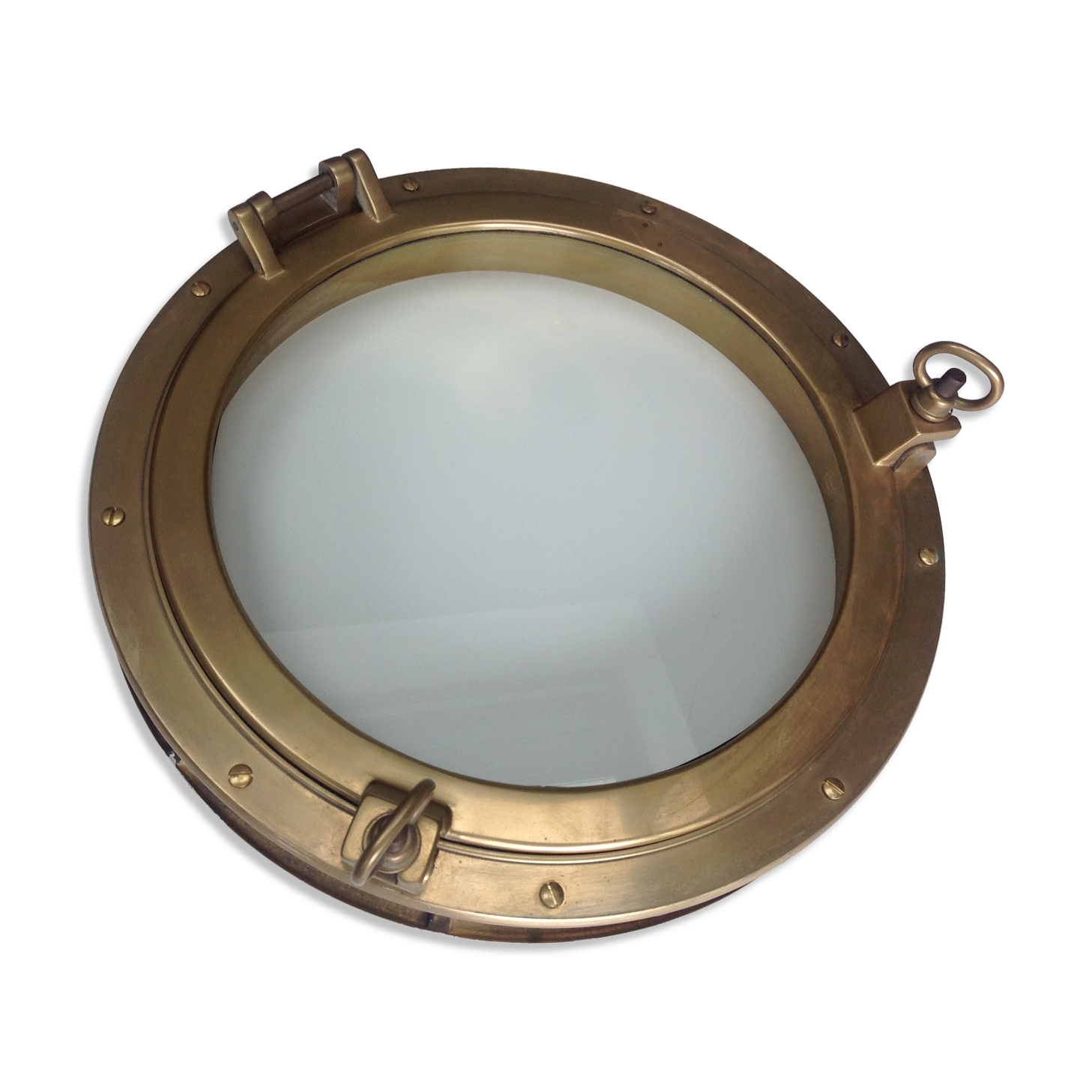 Brass opening partition window