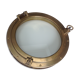 Brass opening partition window
