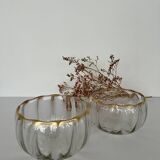 Pair of Baccarat crystal bowls from the Napoléon III period.