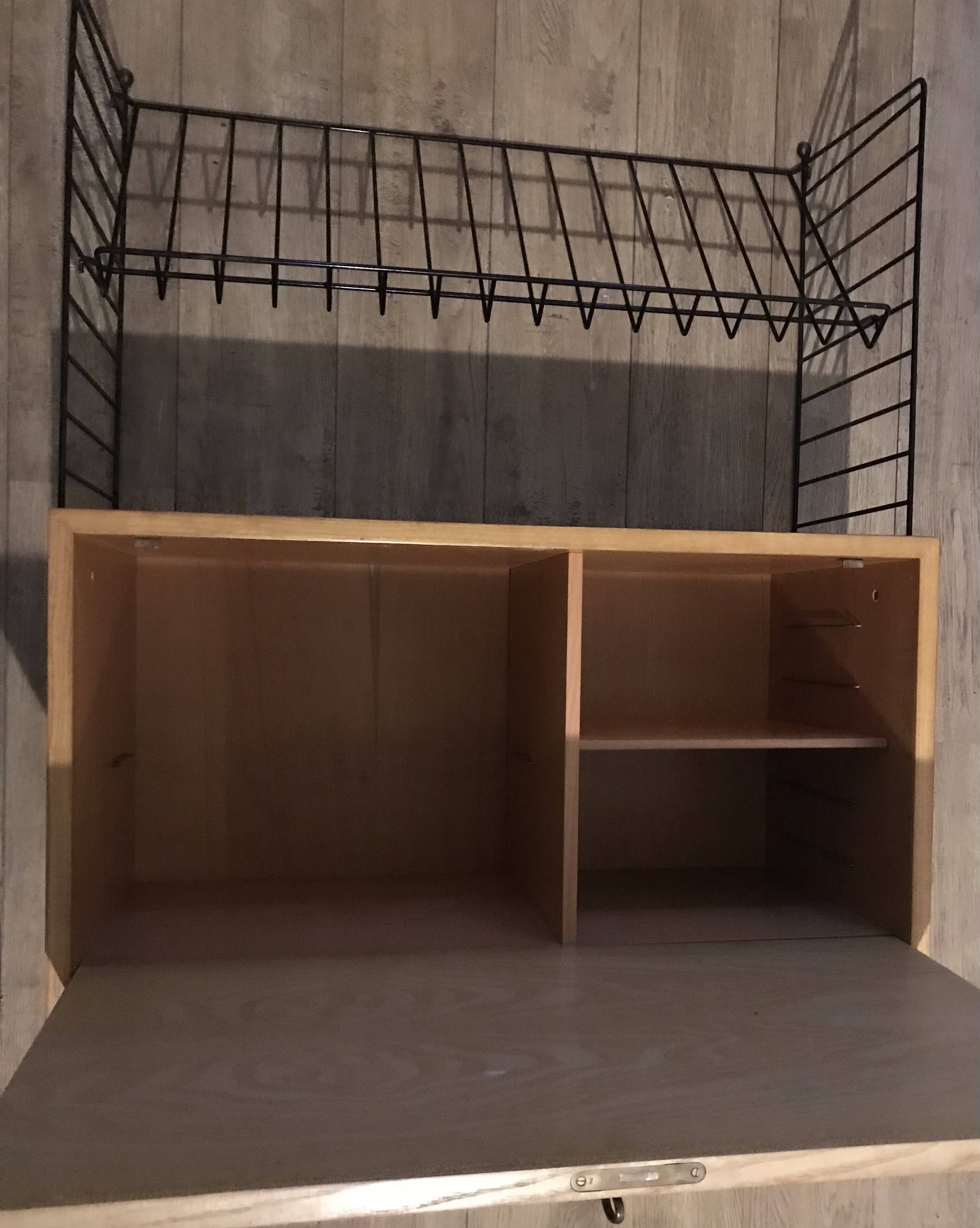 String wall unit with hanging secretary, Sweden 1960