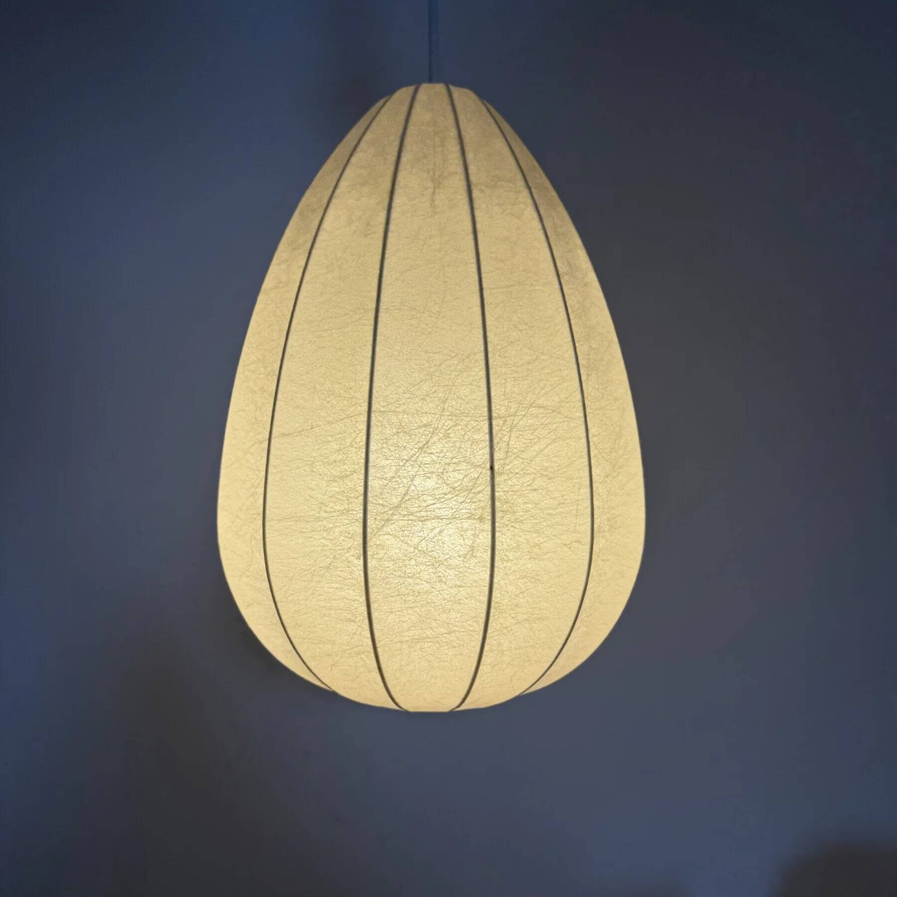 Cocoon pendant lamp by Friedel Wauer for Goldkant Leuchten in resin, Germany, 1960s
