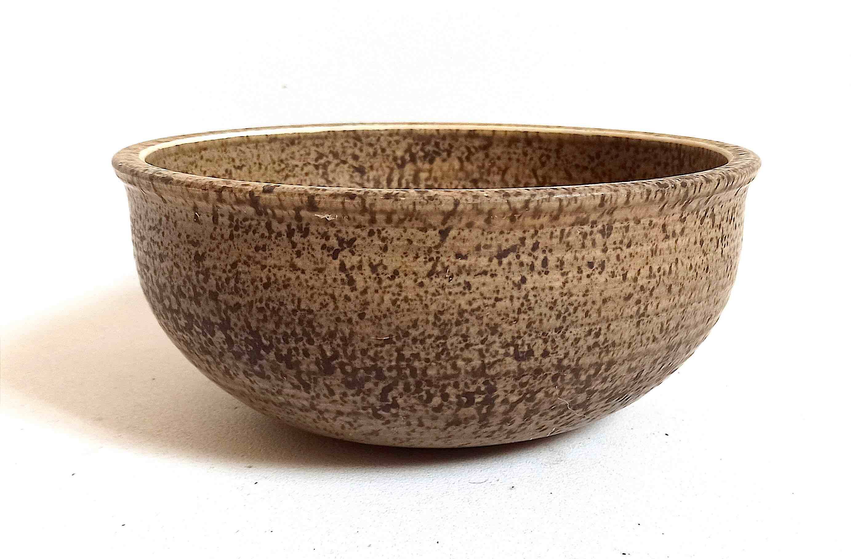 Fruit bowl Les Potiers de L'Abbaye 1970s Diameter 22.5 cm