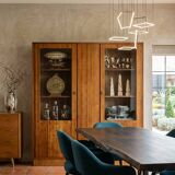 Art Deco mahogany library from the 1930s.