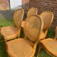 Set of 6 Louis XVI style cane medallion chairs