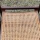 Set of 4 folding chairs wood and canning of the 70s