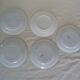 5 plates Luneville Badonviller old faience 385012 red flowers