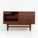 Teak highboard by Jensen & Mølholm (Denmark, 1960s).