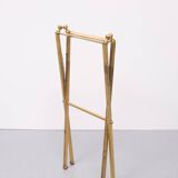 small Brass folding serving tray table 1970 France