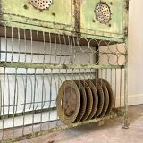 Storage cabinet in water green metal