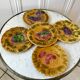 Set of 5 dessert plates in Sarreguemines 60s