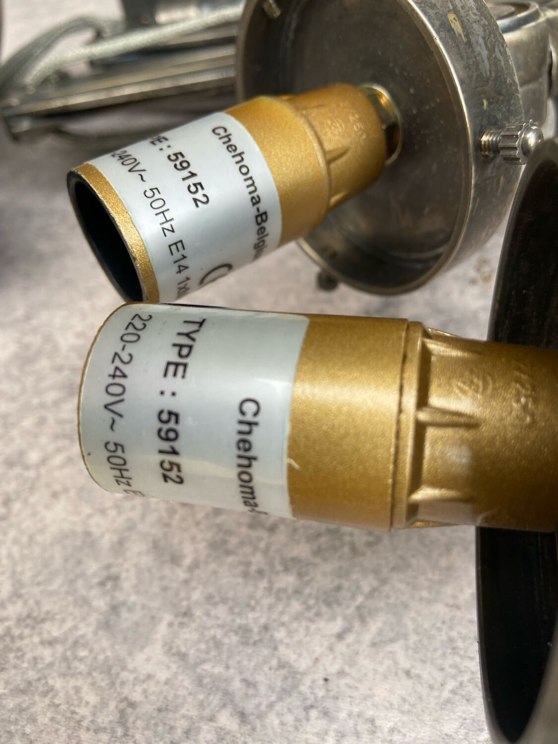 2 accordion scissors wall lights Cheoma in silver metal