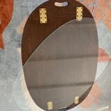 Table basse de type bateau en acajou