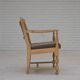 1970s, pair of Scandinavian armchairs, furniture wool, solid oak wood.