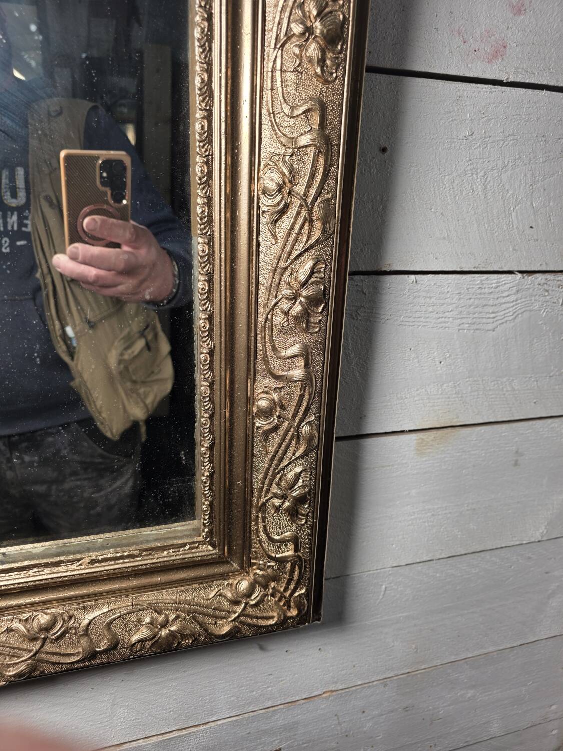 Napoleon III gilded mirror