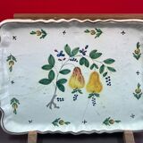 Faience Bannette dish with fruit decoration circa 1900