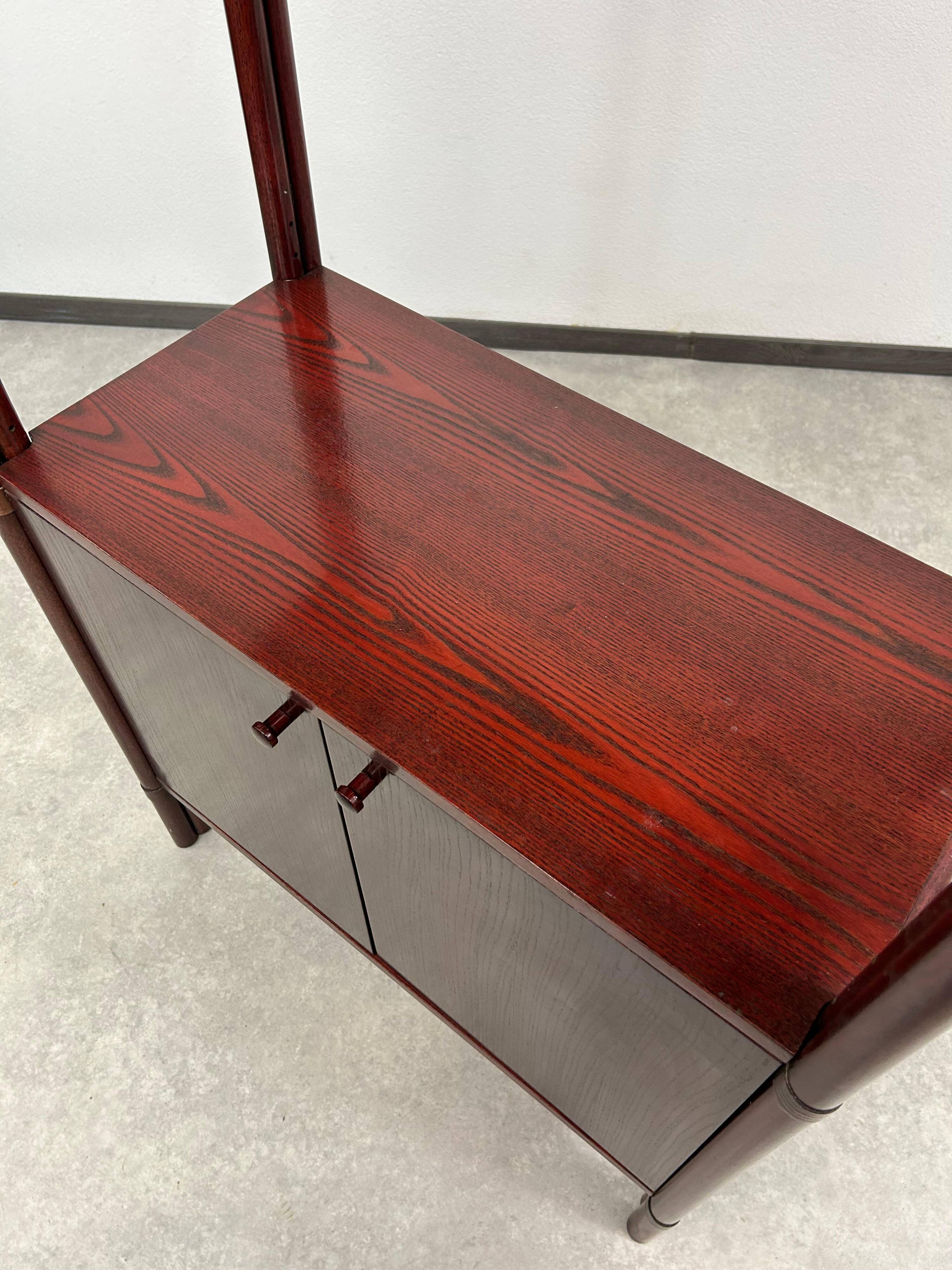 Mid-century modern bamboo wardrobe by Gervasoni