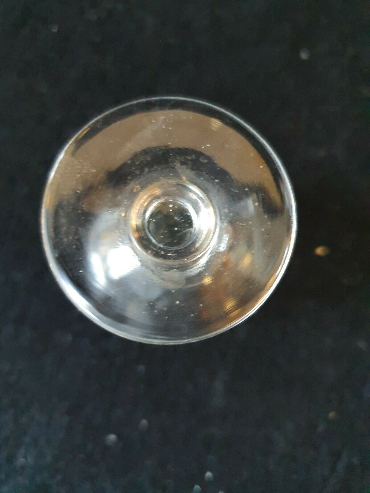 6 glass glass with glass feet