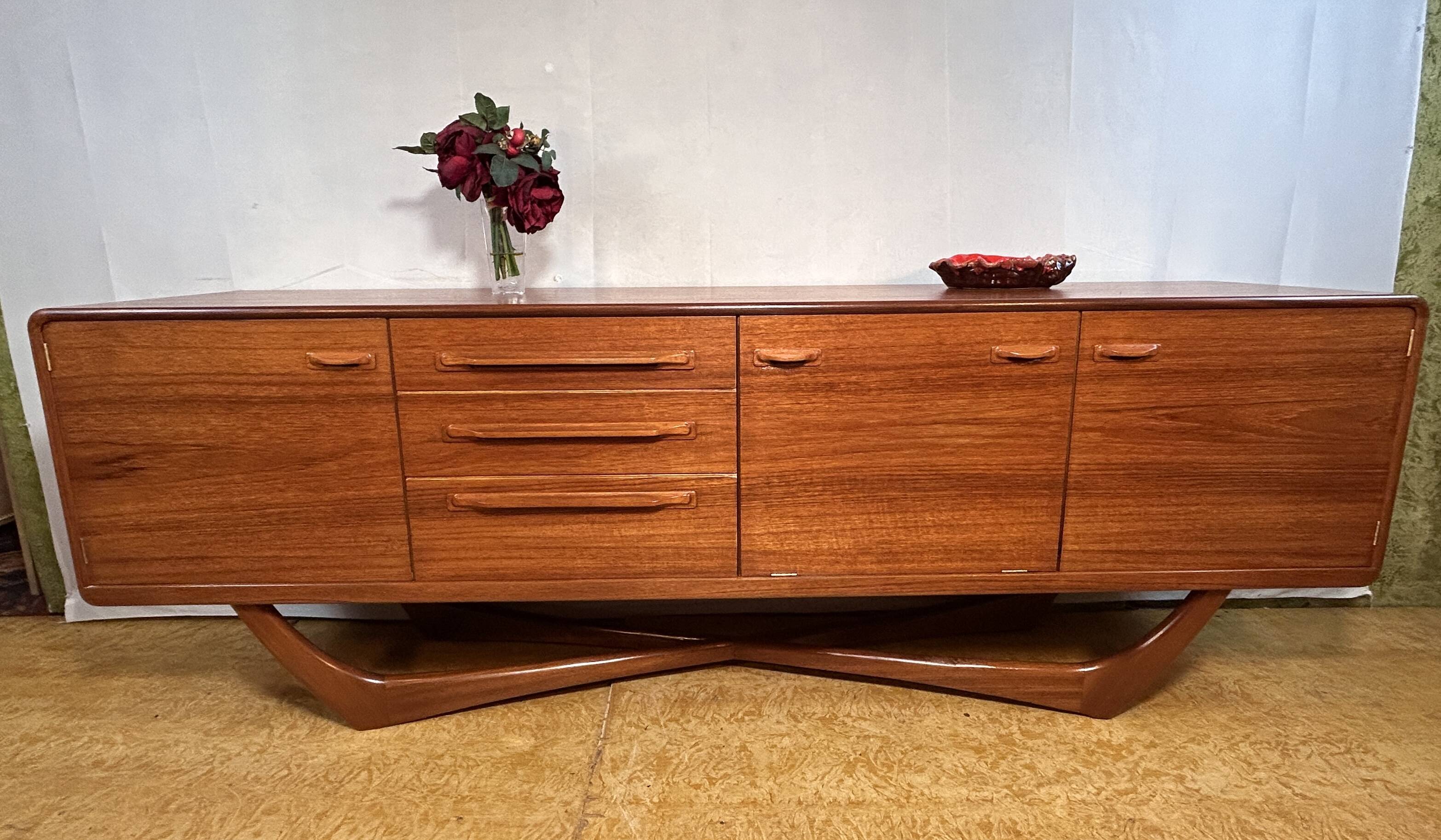 Mid Century Retro Vintage Sideboards by Beithcraft 60's scandinavian design  Val Rossi