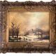 Peinture à l'huile d'un paysage