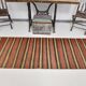 Tapis de couloir Kilim vintage rouge et marron