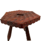 Vintage brutalist stool side table minimalistic
