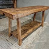 Old workbench side table washbasin furniture 54 x 170 cm