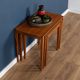 Retro teak 1960s midcentury gordon russell nest of tables in walnut & teak c.1960