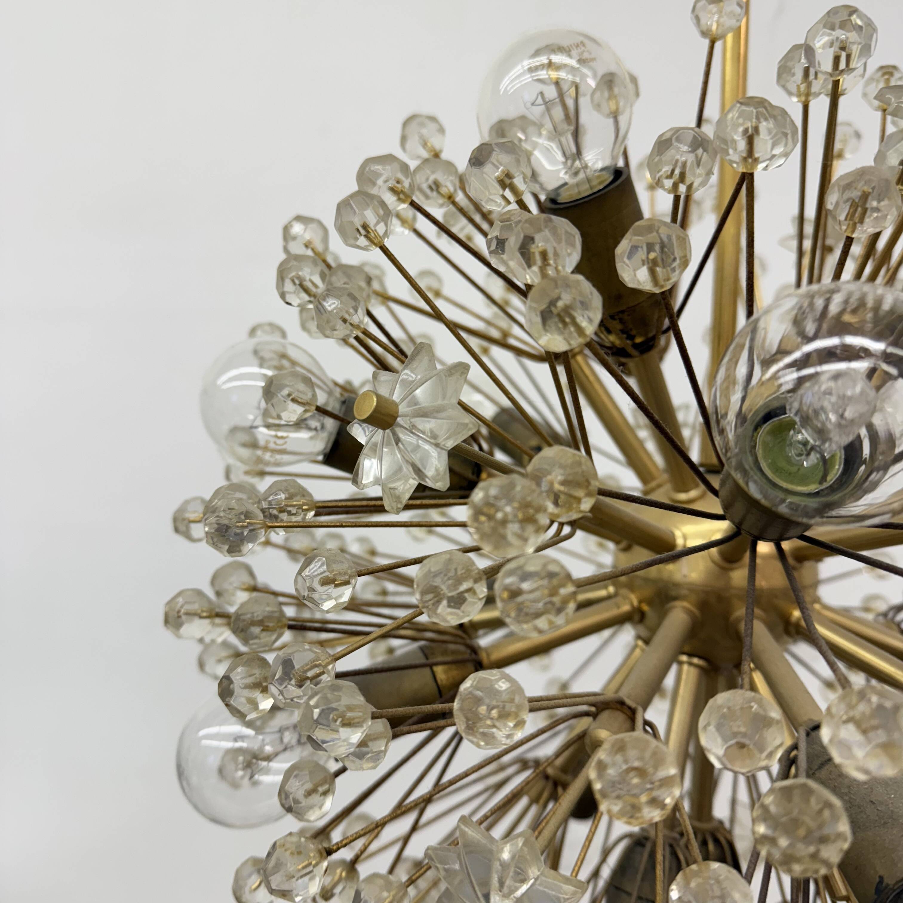 Starburst Brass Chandelier by Emil Stejnar , Austria 1960s