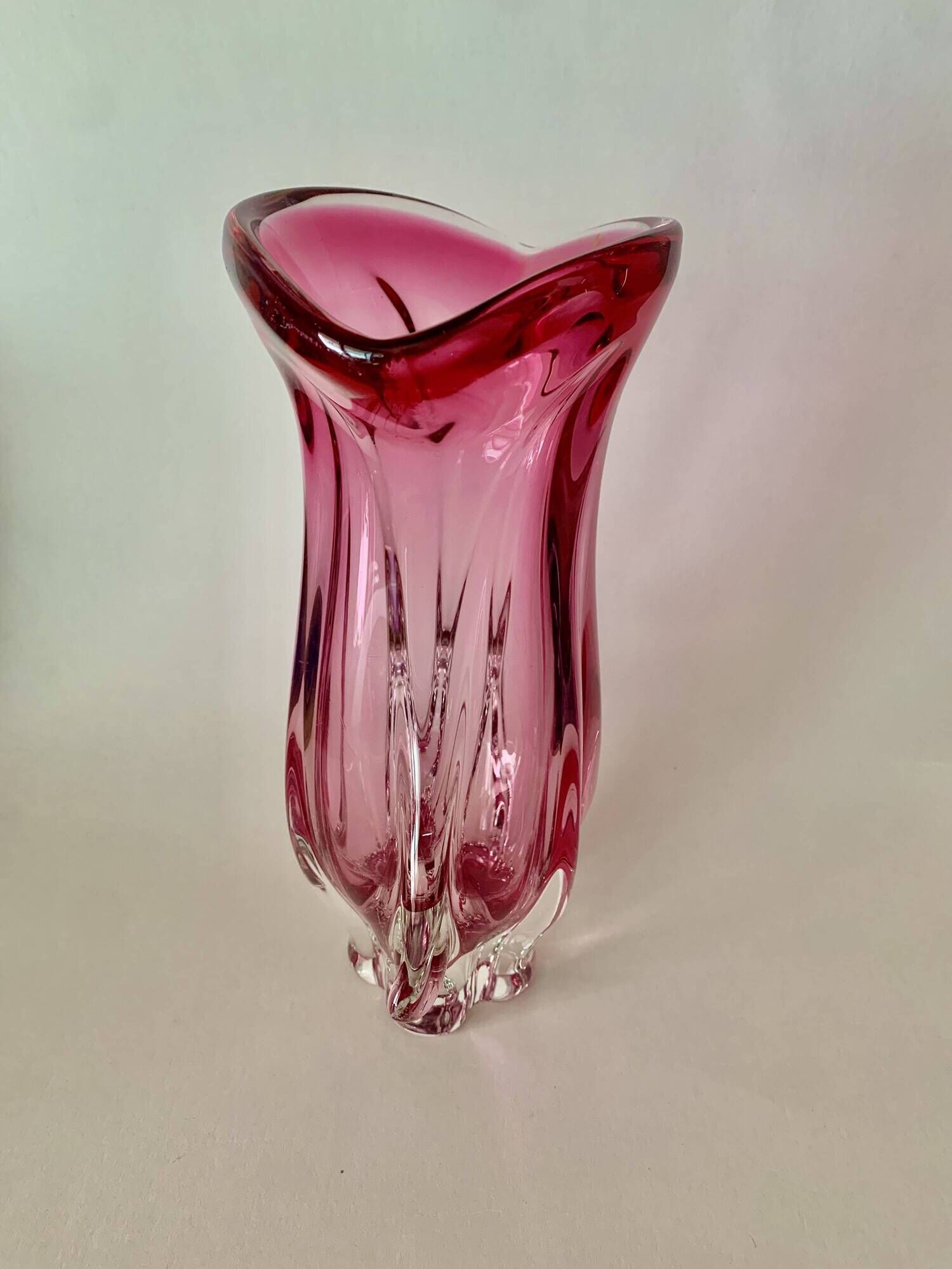 Vase by J. Hospodka for Chribska Sklarna, Czechoslovakia, 1960s