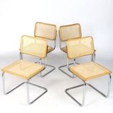 Set of four B 32 chairs by Marcel Breuer