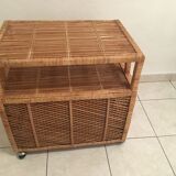 Furniture wicker vintage skateboard