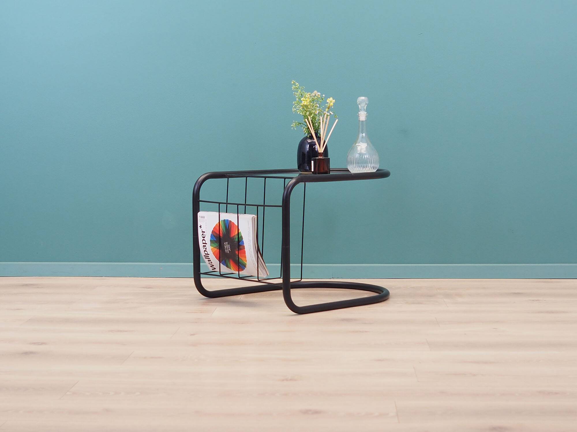 Glass coffee table, Danish design, 1970s, production: Denmark