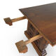 La table à manger extensible de haute qualité de style Renaissance italienne,