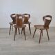 Vintage Baumann chairs 1960 brasserie bar Scandinavian design