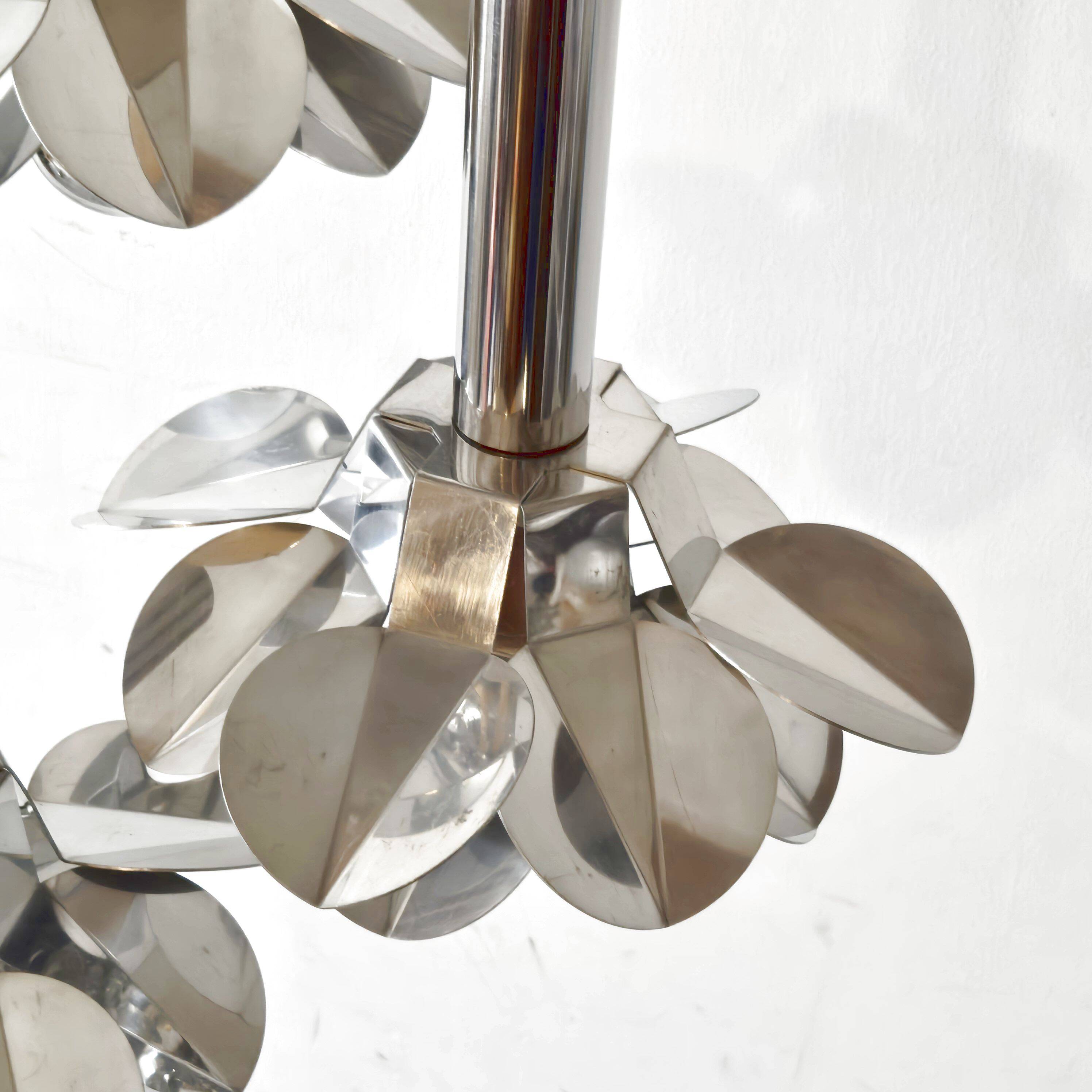 Vintage 1970 waterfall pendant light