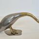 Set of 2 silver-plated and brass ducks