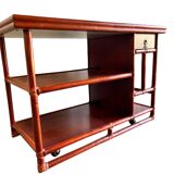 Lydia Levi coral red for McGuire Bar Cart