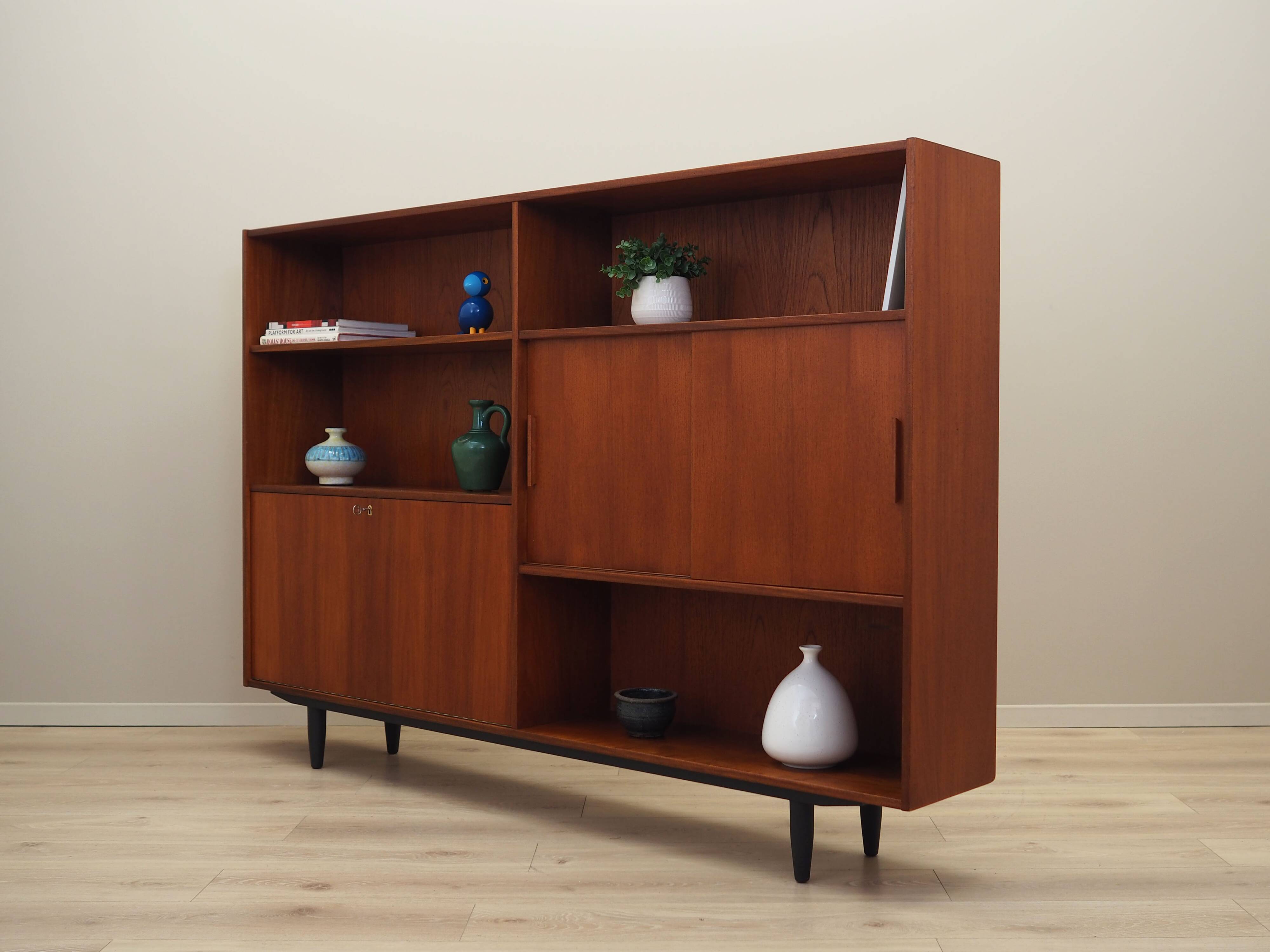 Teak bookcase, Danish design, 1970s, production: Denmark
