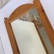 Miroir mural pin massif vintage