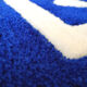 Tapis rond visage bleu roi 54x54cm