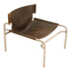 "SZ12" armchair in brown leather by Walter Antonis for Spectrum 60's