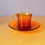 Amber coffee cups 70s